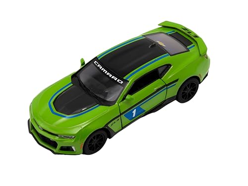 Easy Toys Modellauto Kompatibel mit Chevrolet Camaro ZL1 Race - Maßstabsgetreues Spielzeugauto mit zu Offnenden Türen - Automobilmodellierung (Grün) von Easy Toys