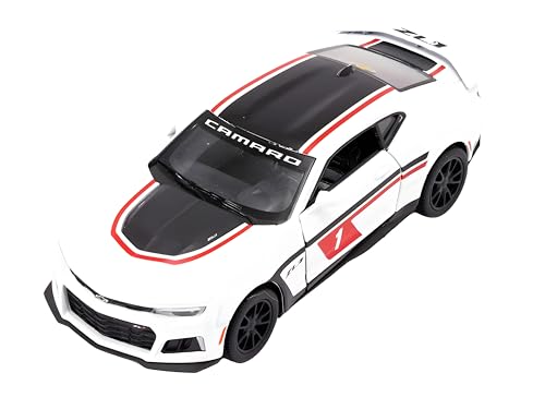 Easy Toys Modellauto Kompatibel mit Chevrolet Camaro ZL1 Race - Maßstabsgetreues Spielzeugauto mit zu Offnenden Türen - Automobilmodellierung (Weiß) von Easy Toys