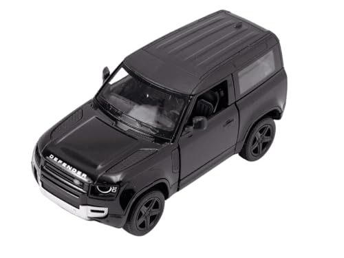 Easy Toys Modellauto Kompatibel mit Land Rover Defender.SUV Leiter Spielzeug mit Öffnen Türen Modellbau Auto (Defender Schwarz) von Easy Toys