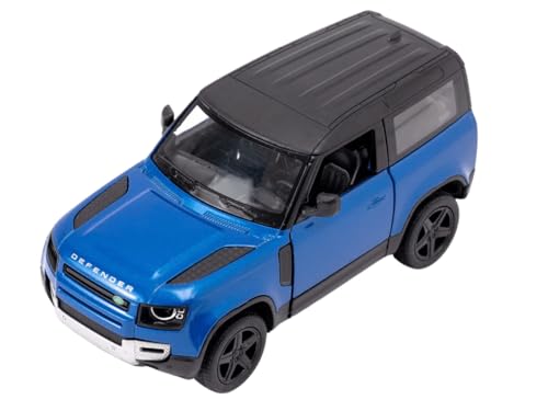 Easy Toys Modellauto Kompatibel mit Land Rover Defender.Suv Leiter Spielzeug mit Öffnen Türen Modellbau Auto (Defender Blau) von Easy Toys
