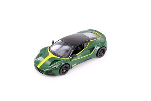 Easy Toys Modellauto Kompatibel mit Lotus Emira Heritage Edition. Maßstabsgetreues Spielzeugauto mit Türen zum Öffnen. Modellauto (Grün) von Easy Toys