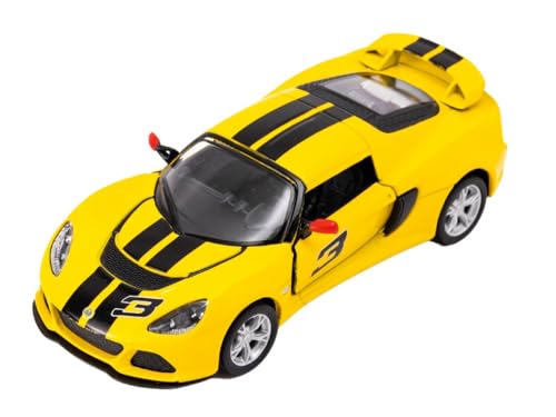 Easy Toys Modellauto Kompatibel mit Lotus Exige S 2012. Maßstabsgetreues Spielzeugauto mit Türen zum Öffnen. Modellauto (Gelb) von Easy Toys