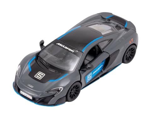 Easy Toys Modellauto Kompatibel mit McLaren 675LT. Leiter-Spielzeugauto mit zu öffnenden Türen. Modellauto (Grau) von Easy Toys