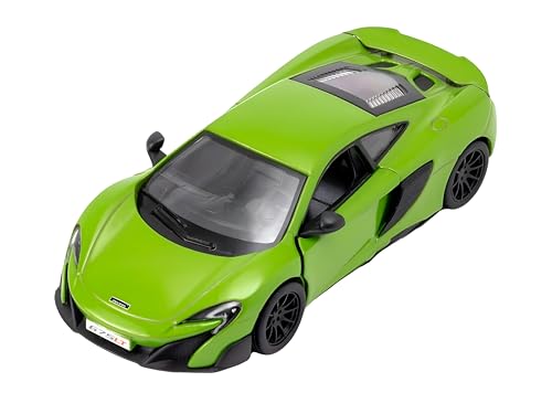 Easy Toys Modellauto Kompatibel mit Mclaren 675LT. Maßstabsgetreues Spielzeugauto mit Türen zum Öffnen. Modellauto (Grün) von Easy Toys