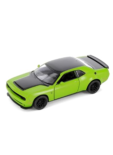 Easy Toys Modellauto kompatibel mit 2023 Dodge Challenger SRT Demon 170 - Maßstabsgetreues Spielzeugauto mit zu öffnenden Türen - Automodell (Grün) von Easy Toys