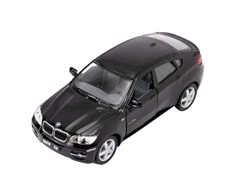 Easy Toys Modellauto kompatibel mit BMW X6. Maßstabsgetreues Spielzeugauto mit zu öffnenden Türen. Automodellierung. (Schwarz) von Easy Toys