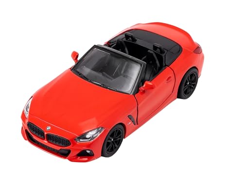 Easy Toys Modellauto kompatibel mit BMW Z4 - Maßstabsgetreues Spielzeugauto mit zu öffnenden Türen - Automodellierung (Rot) von Easy Toys