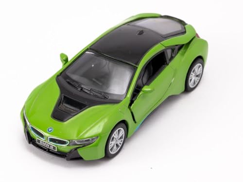Easy Toys Modellauto kompatibel mit BMW i8. Maßstabsgetreues Spielzeugauto mit zu öffnenden Türen. Automodellierung. (Grün) von Easy Toys