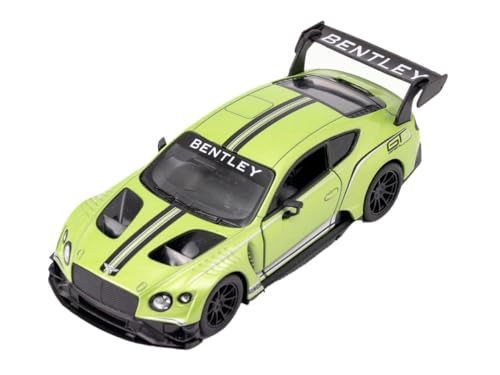Easy Toys Modellauto kompatibel mit Bentley Continental GT3. Maßstabsgetreues Spielzeugauto mit zu öffnenden Türen. Automodellierung. (Grün) von Easy Toys