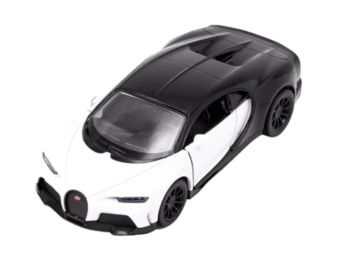 Easy Toys Modellauto Kompatibel mit Bugatti Chiron Supersport. Maßstabsgetreues Spielzeugauto mit zu öffnenden Türen. Modellauto (Chiron Weiß) von Easy Toys