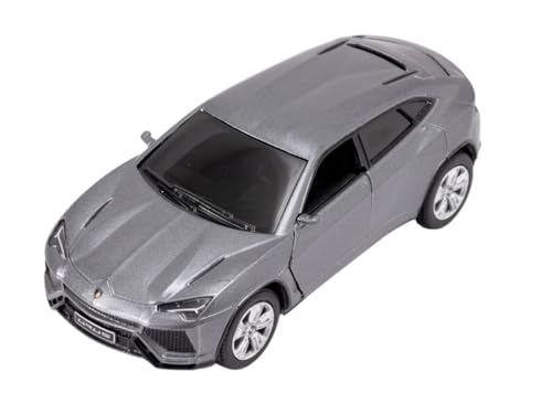 Easy Toys Modellauto kompatibel mit Kinsmart Lamborghini Urus - Maßstabsgetreues Spielzeugauto mit zu öffnenden Türen - Automodellierung (Grau) von Easy Toys