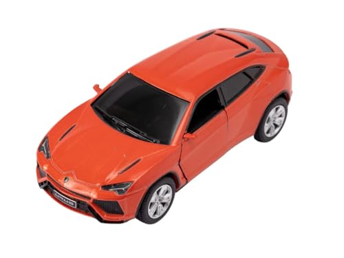Easy Toys Modellauto kompatibel mit Kinsmart Lamborghini Urus - Maßstabsgetreues Spielzeugauto mit zu öffnenden Türen - Automodellierung (Orange) von Easy Toys