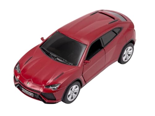 Easy Toys Modellauto kompatibel mit Kinsmart Lamborghini Urus - Maßstabsgetreues Spielzeugauto mit zu öffnenden Türen - Automodellierung (Rot) von Easy Toys