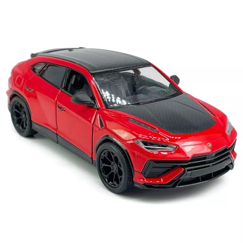 Easy Toys Modellauto kompatibel mit Kinsmart Lamborghini Urus Performante - Maßstabsgetreues Spielzeugauto mit zu öffnenden Türen - Automodellierung (Rot) von Easy Toys