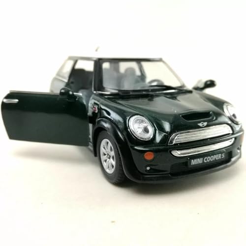 Easy Toys Modellauto kompatibel mit Kinsmart Mini Cooper S - Maßstabsgetreues Spielzeugauto mit zu öffnenden Türen - Automodellierung (Grün) von Easy Toys