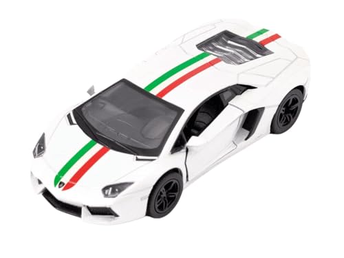Easy Toys Modellauto kompatibel mit Lamborghini Aventador. Maßstabsgetreues Spielzeugauto mit zu öffnenden Türen. Automodellierung. (LP 700 Weiß) von Easy Toys