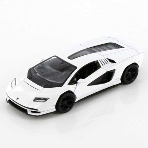 Easy Toys Modellauto kompatibel mit Lamborghini Countach LPI 800. Maßstabsgetreues Spielzeugauto mit zu öffnenden Türen. Automodellierung. (Weiß) von Easy Toys