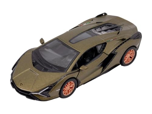Easy Toys Modellauto kompatibel mit Lamborghini FKP 37. Maßstabsgetreues Spielzeugauto mit zu öffnenden Türen. Automodellierung. (37 grün) von Easy Toys