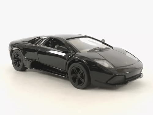 Easy Toys Modellauto kompatibel mit Lamborghini Murcielago. Maßstabsgetreues Spielzeugauto mit zu öffnenden Türen. Automodellierung. (LP 640 Schwarz) von Easy Toys
