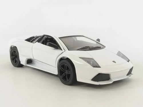 Easy Toys Modellauto kompatibel mit Lamborghini Murcielago. Maßstabsgetreues Spielzeugauto mit zu öffnenden Türen. Automodellierung. (LP 640 Weiß) von Easy Toys