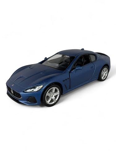 Easy Toys Modellauto kompatibel mit Maserati Granturismo MC 2018 - Treppenfahrzeug mit Türen zum Öffnen - Modellbau Auto (Dunkelblau) von Easy Toys