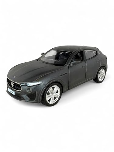 Easy Toys Modellauto kompatibel mit Maserati Levante GTS 2019 - Treppenfahrzeug mit Türen zum Öffnen - Modellauto (Grau) von Easy Toys