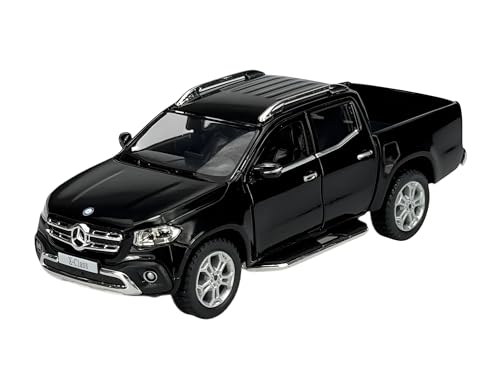 Easy Toys Modellauto kompatibel mit Mercedes Benz X Class - Maßstabsgetreues Spielzeugauto mit zu öffnenden Türen - Automodellierung (Schwarz) von Easy Toys