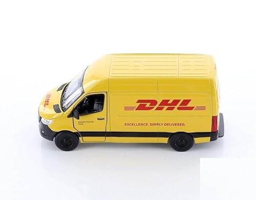Easy Toys Modellauto kompatibel mit Mercedes Sprinter DHL Spielzeugtransporter mit Türen zum Öffnen. Modellauto Easy Toys Modellauto kompatibel mit Mercedes Sprinter DHL Spielzeugtransporter mit Türen zum Öffnen. Modellauto von Easy Toys