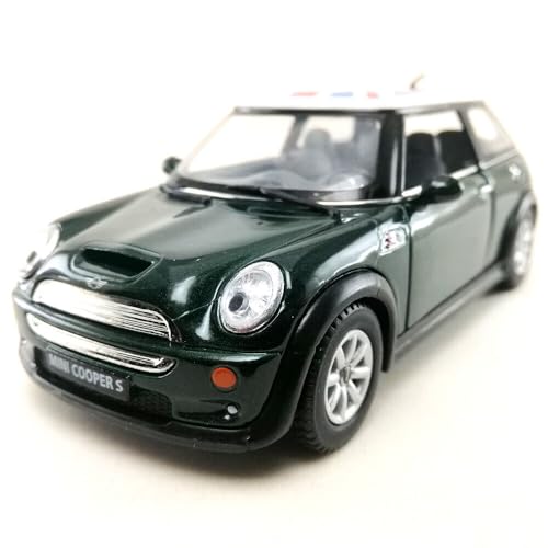 Easy Toys Modellauto kompatibel mit Mini Cooper S UK. Maßstabsgetreues Spielzeugauto mit zu öffnenden Türen. Automodellierung. (Uk Grün) von Easy Toys
