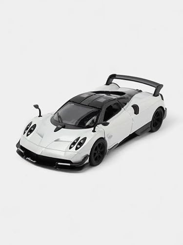 Easy Toys Modellauto kompatibel mit Pagani Huayra BC 2016 - Treppenfahrzeug mit Türen zum Öffnen - Modellauto (Grau) von Easy Toys