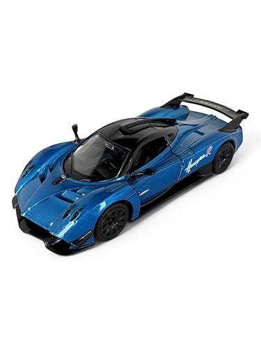 Easy Toys Modellauto kompatibel mit Pagani Huayra R - Spielzeugauto im Maßstab mit Türen zum Öffnen - Modellauto (Blau) von Easy Toys