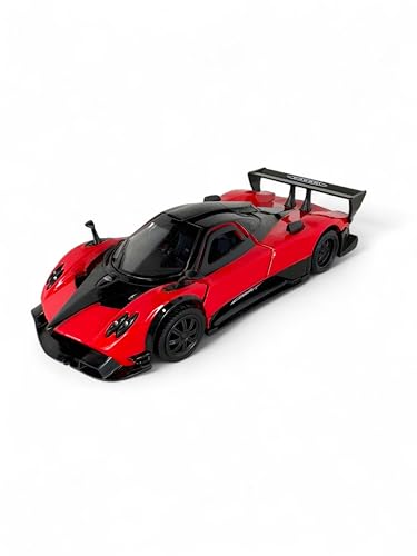 Easy Toys Modellauto kompatibel mit Pagani Zonda R - maßstabsgetreues Spielzeugauto mit Türen zum Öffnen - Modellauto (Rot) von Easy Toys