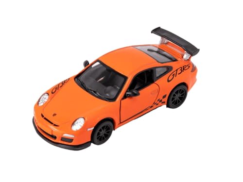 Easy Toys Modellauto kompatibel mit Porsche 911 GT3. Maßstabsgetreues Spielzeugauto mit zu öffnenden Türen. Automodellierung. (997 Orange) von Easy Toys