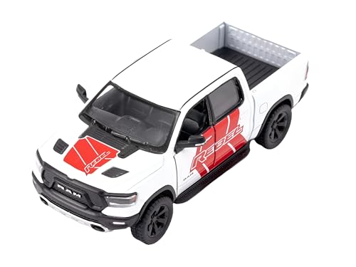 Easy Toys Modellauto kompatibel mit Ram 1500 Rennen – Offroad-Spielzeug mit Türen zum Öffnen – Modellauto (weiß) von Easy Toys
