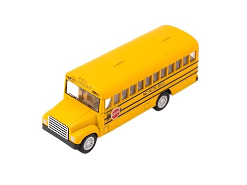 Easy Toys Modellauto kompatibel mit Schulbus – maßstabsgetreues Spielzeugauto mit Türen zum Öffnen – Automodell – Modell Bus Pullman Easy Toys Modellauto kompatibel mit Schulbus – maßstabsgetreues Spielzeugauto mit Türen zum Öffnen – Automodell – Modell Bus Pullman von Easy Toys