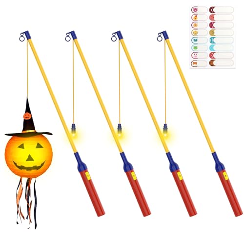 EasyAcc 4er Elektrischer Laternenstab LED DIY Aufkleber Laternenstab 40cm für St Martin Laterne Kinder Stab Laternenumzüge Halloween Zauberstäbe Party EasyAcc 4er Elektrischer Laternenstab LED DIY Aufkleber Laternenstab 40cm für St Martin Laterne Kinder Stab Laternenumzüge Halloween Zauberstäbe Party von EasyAcc