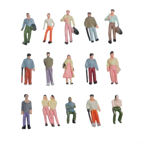 EasyByMall Set mit 100 kleinen Menschen Figuren aus ABS-Material speziell entwickelt, um Ihr Modelliererlebnis zu verbessern (1:100) von EasyByMall