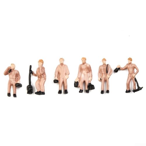 EasyByMall Verbessern Sie Ihr Diorama mit 27-teiligem Modelleisenbahn-Arbeiter-Figuren-Set im Maßstab 87, perfekt für Szenendekoration EasyByMall Verbessern Sie Ihr Diorama mit 27-teiligem Modelleisenbahn-Arbeiter-Figuren-Set im Maßstab 87, perfekt für Szenendekoration von EasyByMall