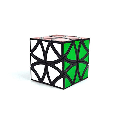 EasyGame Blumenwürfel - Curvy Copter Cube: Blumen Schmetterling Magic Cube Denksportaufgaben Puzzle Spielzeug Speed Cube 57mm, Schwarz von EasyGame