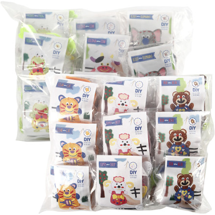 Funny Friends - Sortiment, 18 Set/ 1 Pck von EasyKit