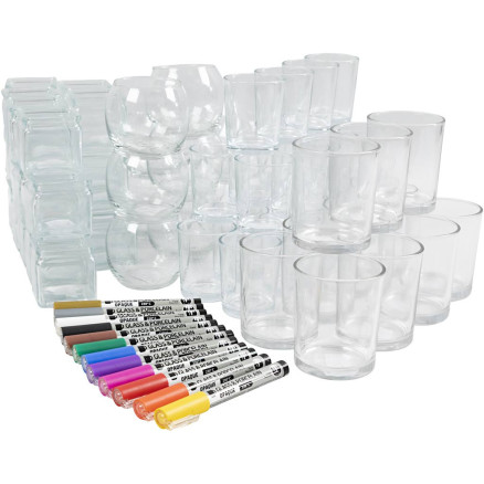 Kerzengläser, 1 Set von EasyKit