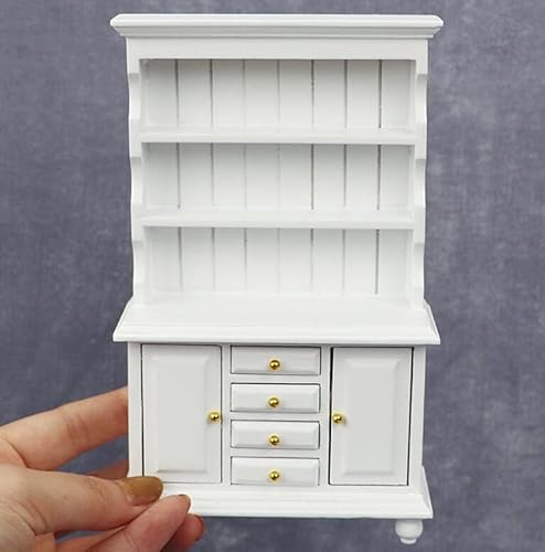 EatingBiting 1:12 1/12 Sacle Miniaturmöbel Holz Weiß Schrank Schrank Stall Zimmer Mini-Möbel 3 Schichten und zwei Schranktüren Vier Schubladen können geöffnet werden EatingBiting 1:12 1/12 Sacle Miniaturmöbel Holz Weiß Schrank Schrank Stall Zimmer Mini-Möbel 3 Schichten und zwei Schranktüren Vier Schubladen können geöffnet werden von EatingBiting