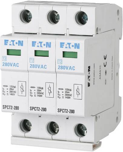 Eaton 167595 SPCT2-280/3 Überspannungsschutz-Ableiter Überspannungsschutz für: Verteilerschrank 2 von Eaton