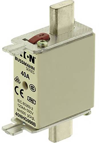 Eaton 40NHG000B NH-Sicherung mit mechanischer Sicherungsanzeige Sicherungsgröße = 000 40A 500V 3St. von Eaton