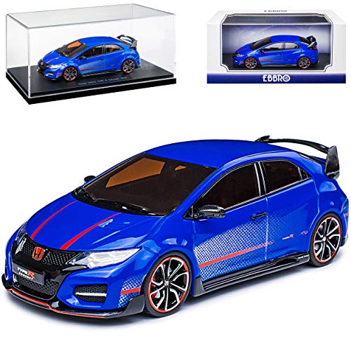 Ebbro Hon-da Civic Type-R 5 Türer Blau 9. Generation 2011-2017 1/43 Modell Auto Ebbro Hon-da Civic Type-R 5 Türer Blau 9. Generation 2011-2017 1/43 Modell Auto von Ebbro