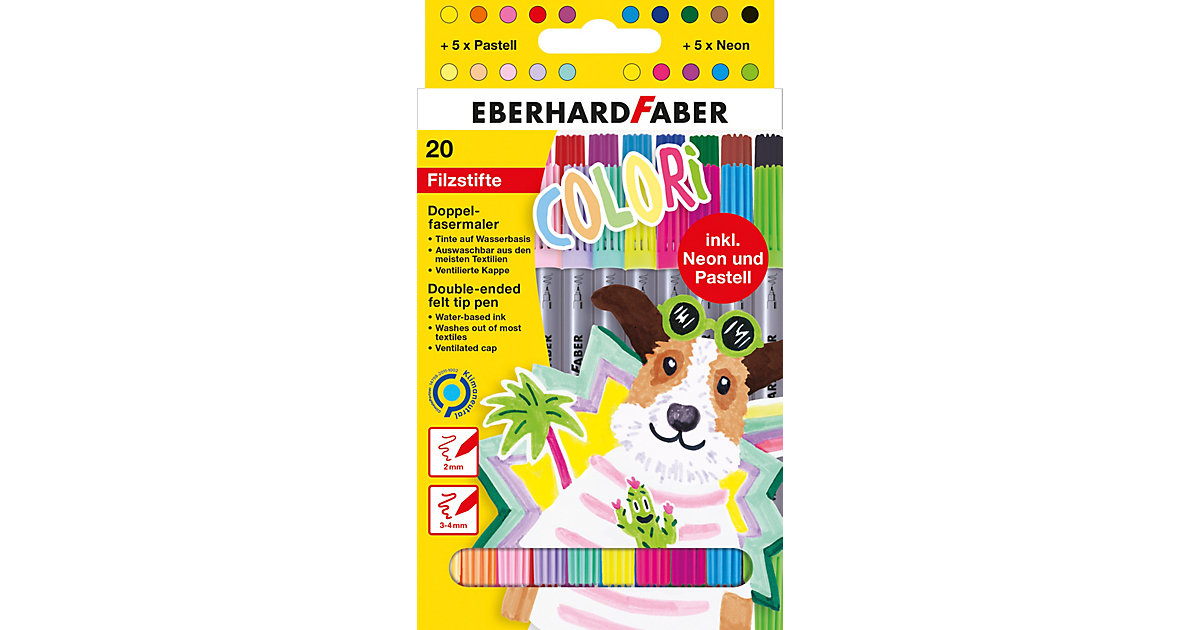 Doppelfasermaler COLORI, 20 Farben Doppelfasermaler COLORI, 20 Farben von Eberhard Faber