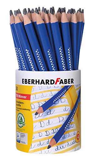 Eberhard Faber 510050 - TRI Winner Schreiblern-Bleistift, Metallköcher mit 50 Stiften, mit bruchsicherer Minen, ergonomisch dreiflächig, zum Schreiben, Zeichnen, Illustrieren und Skizzieren von Eberhard Faber