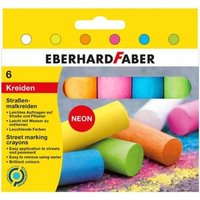 Eberhard Faber 526505 - Straßenmalkreiden Neon, 6er Kartonetui von Eberhard Faber