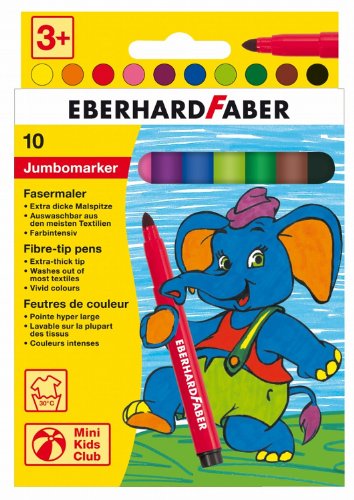 Eberhard Faber 551210 - Jumbo Marker, Kartonetui 10er von Eberhard Faber