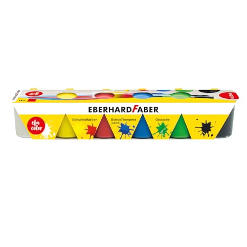 Eberhard Faber 575509 - Schulmalfarben EFA Color, 6 Farben je 25 ml, Malfarben Kinder von Eberhard Faber